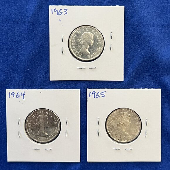 Almost Uncirculated Mint Set of 9 Silver 1960 to 1968 25¢ Canada Quarters! - Picture 6 of 16